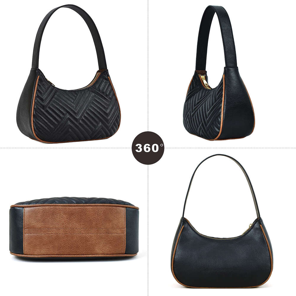 Hot Selling Quilted Embroidered Plaid Underarm New Fashion Handbag Trendy Straight Women's Bag