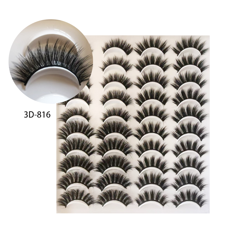 False Eyelashes 10-12mm Lashes Natural Look Cat Eye Wispy Lashes Pack , 20Pairs