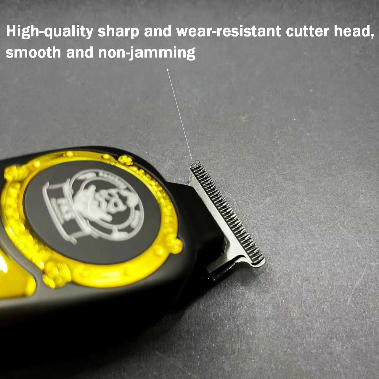 FKS Professional Barber Hair Clipper Trimmer 7000-9000RPM Engraving Scissors Ceramic DLC Coated Blades USB Charging W250609