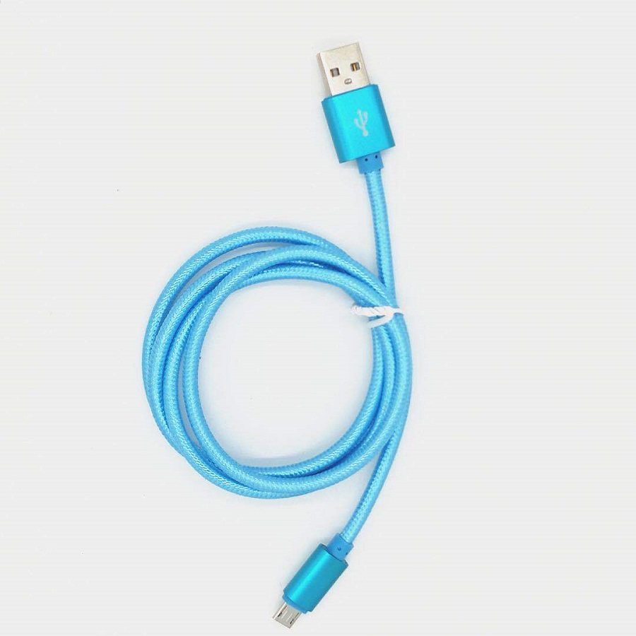 1M Type C 3ft Braided USB Charger Cable Micro V8 Cables Data Line Metal Plug Charging for Samsung Note 20 S9 Plus