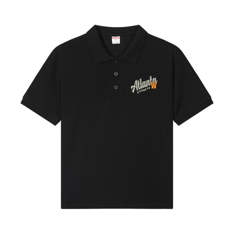 Smooth cotton CVC heavy weight 230g DTF printed polo shirt Soft Touch Material Thick Polo TShirt Polyester Blend Shirts for Both Genders