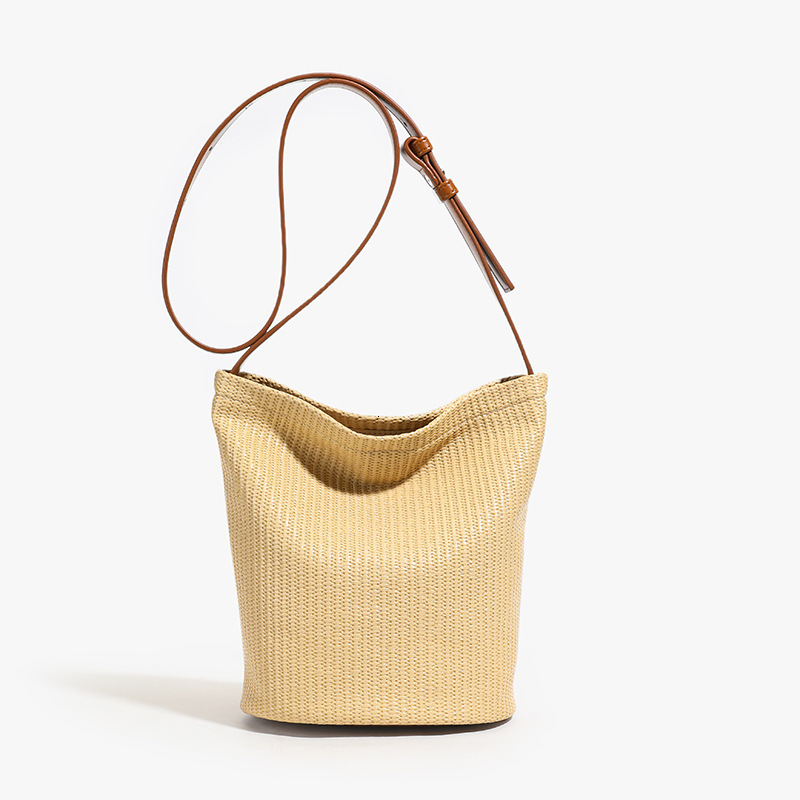 designer Summer Korean Style Versatile Bucket Bag for Women 2025 New Single Shoulder Crossbody Bag Fashion Casual Versatile Ha