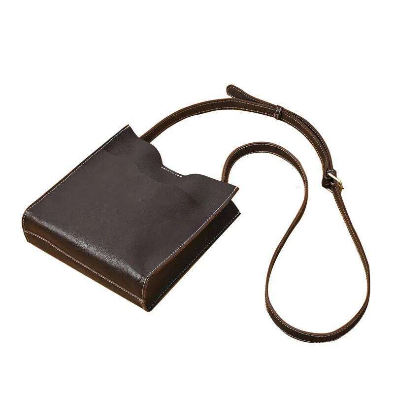 Johnature Simple Solid Color Genuine Leather Women Bag 2025 New Natural Soft Cowhide Vintage Versatile Shoulder & Crossbody Bags