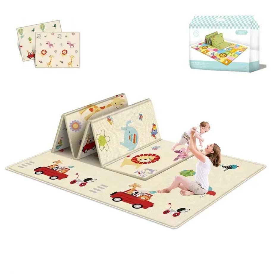 Waterproof Foldable Pattern Carpet Activities Mat for Baby Outdoor Camping Mat Rugs for Bedroom Activities Mat Living Room Decor y250609MYI3