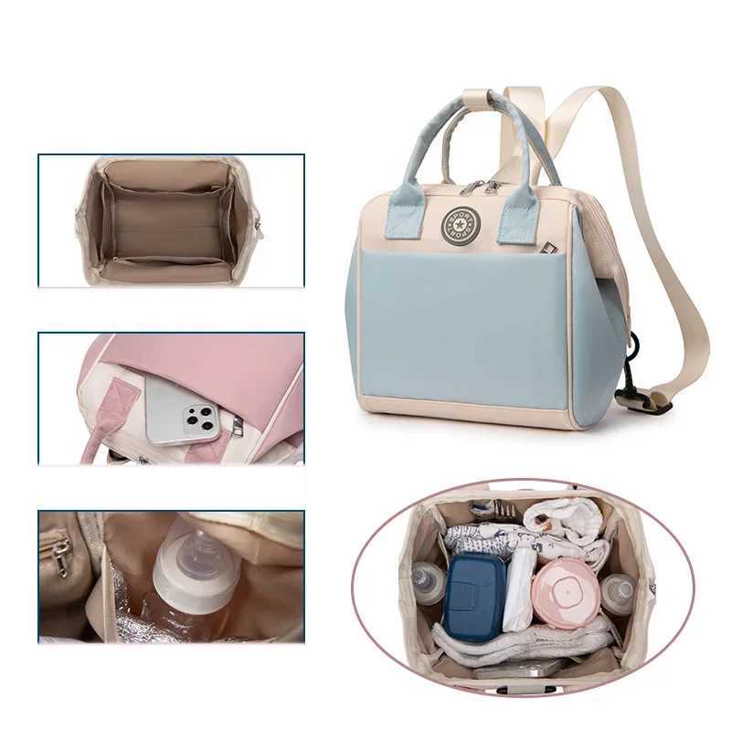 Diaper Bag Mummy Maternity Bags For Baby Stuff Small Baby Nappy Changing Backpack For Moms Travel Women Bag Stroller Organizer y250609Q133