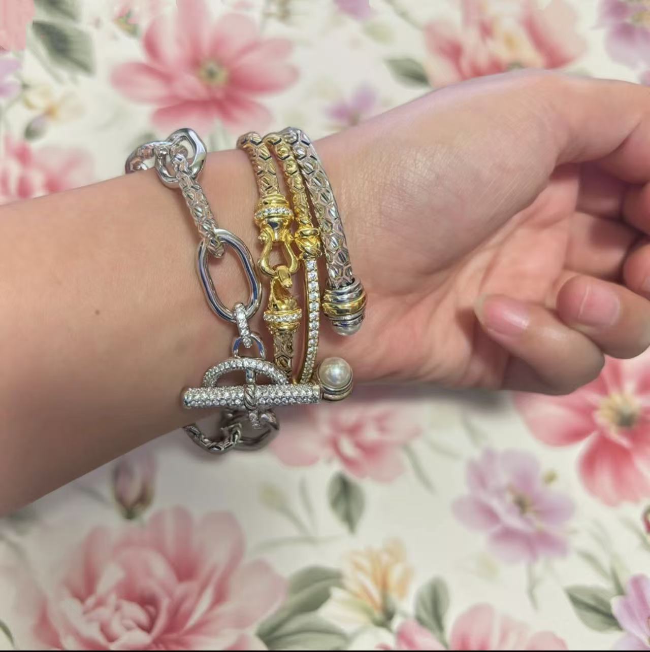 Vintage Silver Bracelet Designer Twisted Rope Street Bracelet 3/4/5mm Charm Bracelet Open Bracelet Fashion Accessories
