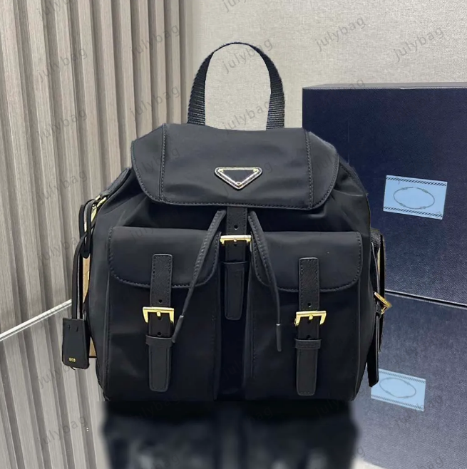 Designer Nylon Backpack Men Womens Triangle Ruck Sack Luxury Backpacks Womans Rucksack Handbags Purse Fashion Tote Bags Brand Wallet Handbag 2302214D