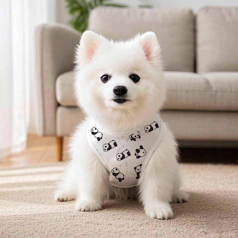 Quick-Drying Vest for Dogs with Panda Print Pet Clothing