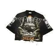 Vintage Warzone Valley Dream Graphic T-Shirt 100% Cotton, Cropped Cotton Men's T-Shirt, Summer Trends