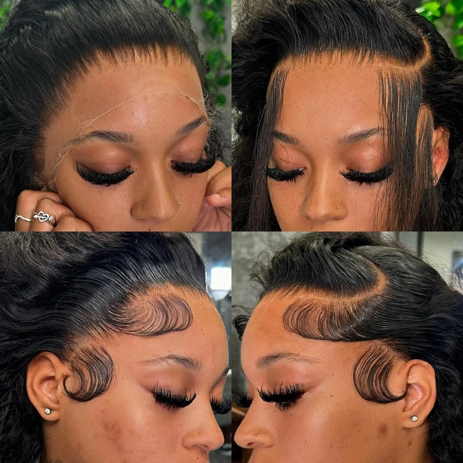 Kinky Curly Wigs 13x6 HD Lace Frontal Wig Glueless Human Hair Afro Curly Lace Front Human Hair Wigs HD Lace Closure Wigs Synthetic