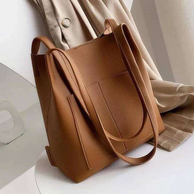 designer bag New Fashion Women Bucket Vintage Messenger Retro Shoulder Bag Simple Handbags Tote High Qualitybag