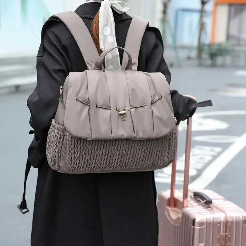 Large Capacity Mommy Diaper Bags Womens Hospital Newborn Nurse Bag Backpacks with Changing Mat Convenient Baby y250609CMMP
