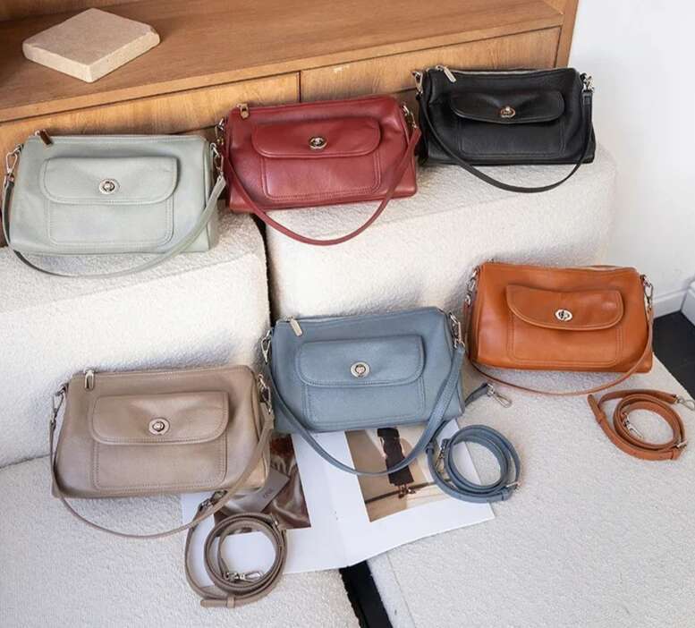 Designer Bags 2025 Ladies Fashion Designer Handbags Women Cow Genuine Leather Shoulder Bags Female Retro Underarm Cowhide Crossbody Bag Lady