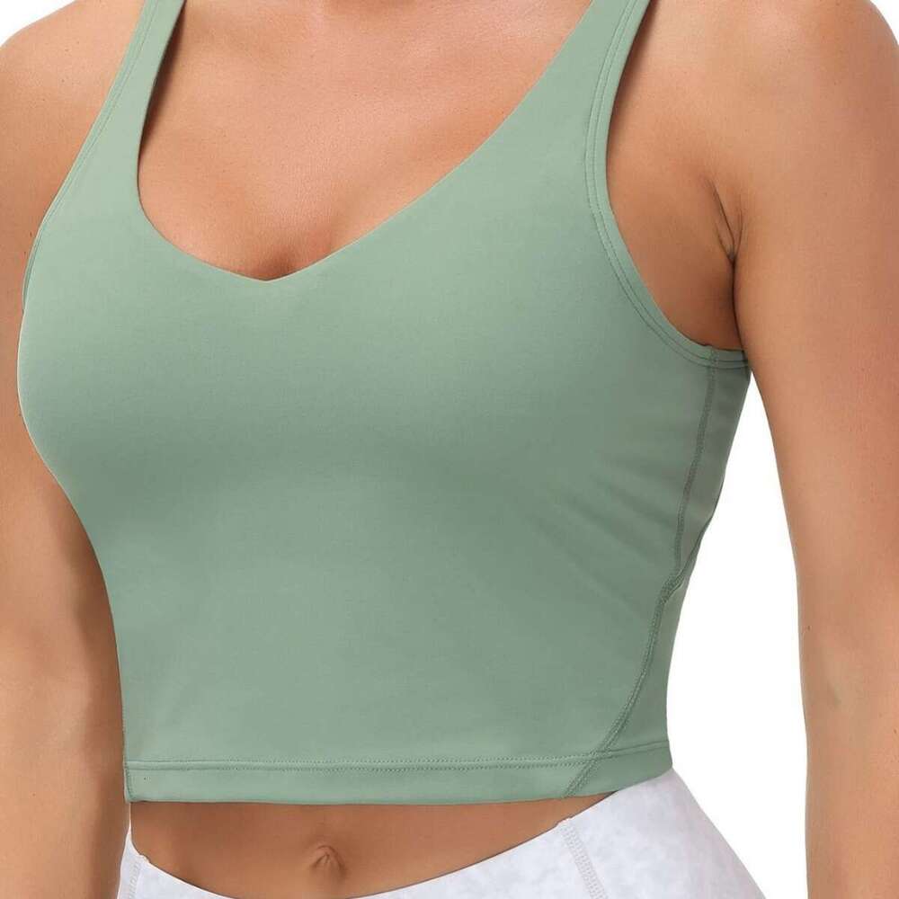 DHessentials Women's Multicolor Bra with Chest Pads, Breathable Shockproof Seamless Fitness Backless Sports Underwear