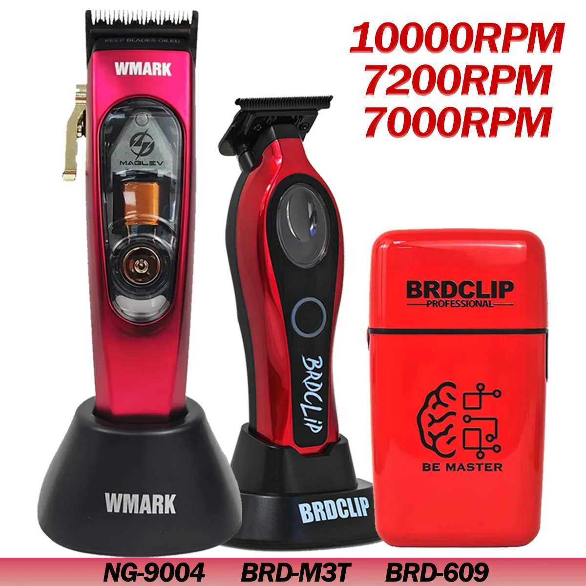 Professional 10000RPM WMARK NG-9004 BRDCLIP M3T 7200RPM 609 Electric DLC Blade Hair Clipper Trimmer Shaver Machine Barber W250609