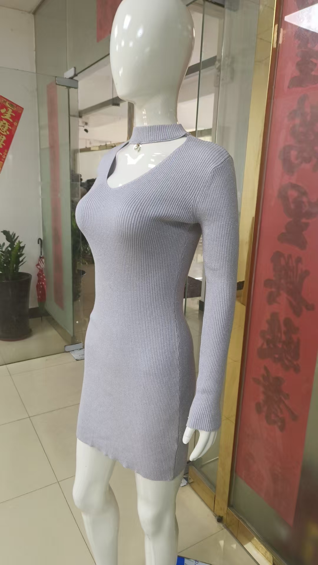 Women's Knit Sweater Dress - Stylish and Comfortable Support customized styles with complete options