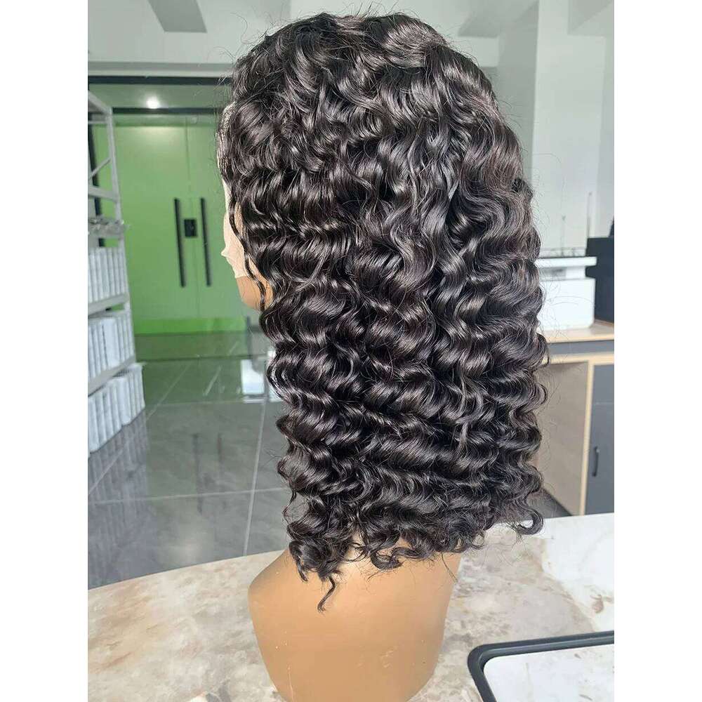 Best Sell Bob Deep Wave Lace Front Wig 13x6 13x4 Full 250 High Density Raw Vieamese Natural Black Wet and Wavy Human Hair Wigs