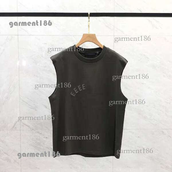 2025 Mens Tank Top t shirt lettering pure cotton lady sports casual loose high street sleeveless Vest Top USA SIZE S-2XL 636