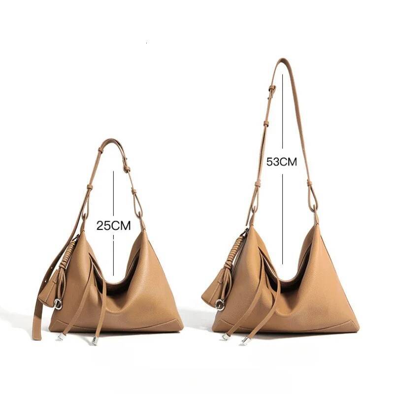 Jonlily Women Genuine Leather Shoulder Female Fashion Handbag Totes Casual Underarm Daybag Crossbody Bag Purse -Kg1827