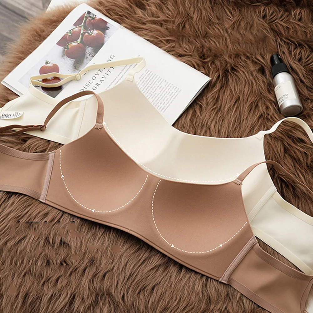 One-piece Seamless Bra Without Underwire For Women Back Buckle Anti-sagging Bra Adjustable Push Up Bra Beauty Back Lingerie 250606