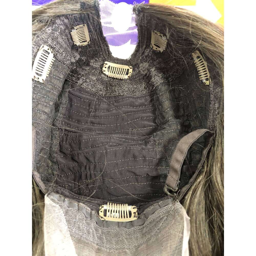 Super Long 30inches Wavy 100% Virgin Human Hair for Black Women Natural Color Glueless 1x4 Middle U Part #4 Brown Wigs