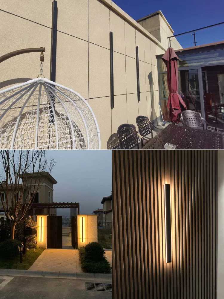 Wall Lamps Line Minimalist Light Long Strip Outdoor Waterproof Garden Decoration Villa Background Wall Garden Lights X250607