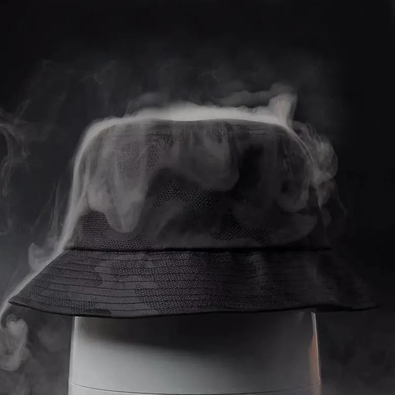 Unisex camouflage ventilate Bucket Hats Fishermen Caps Outdoor Casual Cap Sunscreen Hat 250606