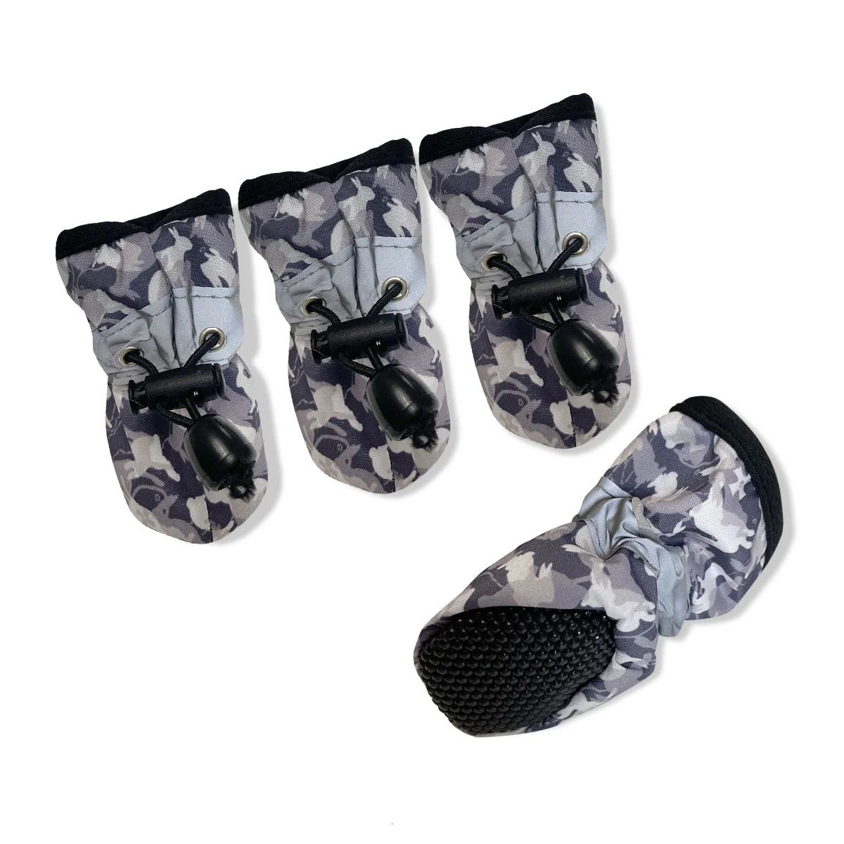 Dog Shoes for Large Dogs with Printed Medium Boots Paw Protectors Summer Pavement WaterResistant in Rainy Weather 250609