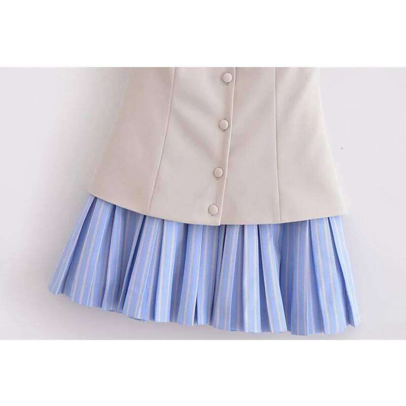 Dresses Summer 2025 New Chic Patchwork Tube Top Slim Mini Elegant Holiday Women's Street Fashion Youth Dress