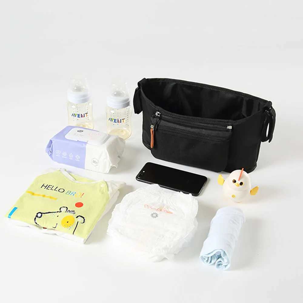 Baby Stroller Bag Pram Organizer Accessories Stroller Cup Holder Cover Trolley Organizer Pouch Travel Accessories Baby Care Bag y250609SCBH