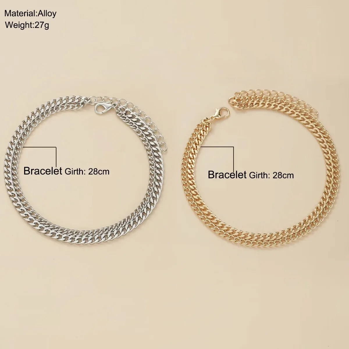 Gold Ankle Bracelets for Women K Gold PlatedSilver Anklets for Women Waterproof Minimalist Cuban Link Anklets Set Gift 250528