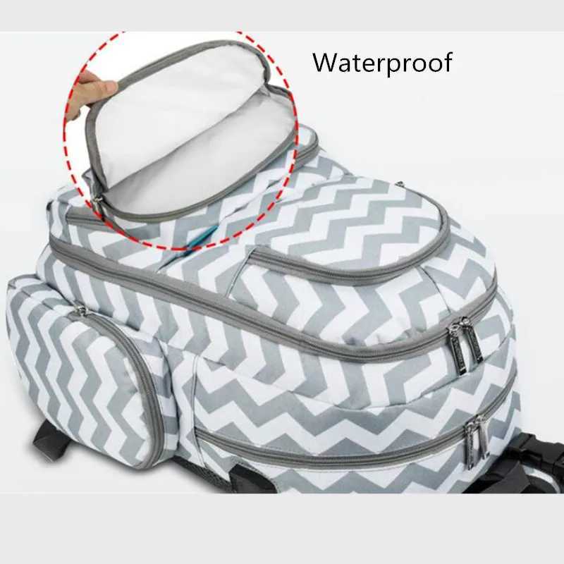 Baby Diaper Bag Backpack Baby Bag Nappy Bag With Insulated Pockets Large Size Water-resistant Change Pad maternity bag y2506098PYJ