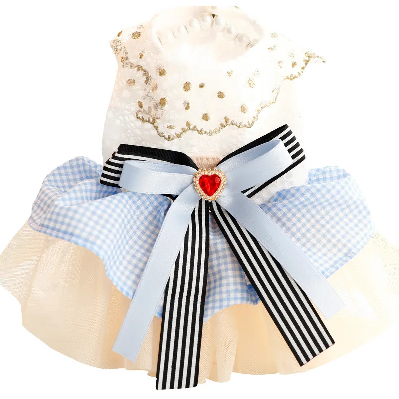 Sausage Dog Dresses for Small Puppy Clothes Summer Princess Pet Girl Female Badger Dogs Lace Skirt Apparel Dachshund 250609