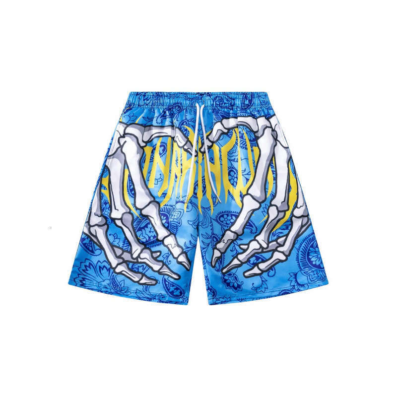 2024 New Mesh Beach Shorts Casual Men's Wear 3D Digital Printing