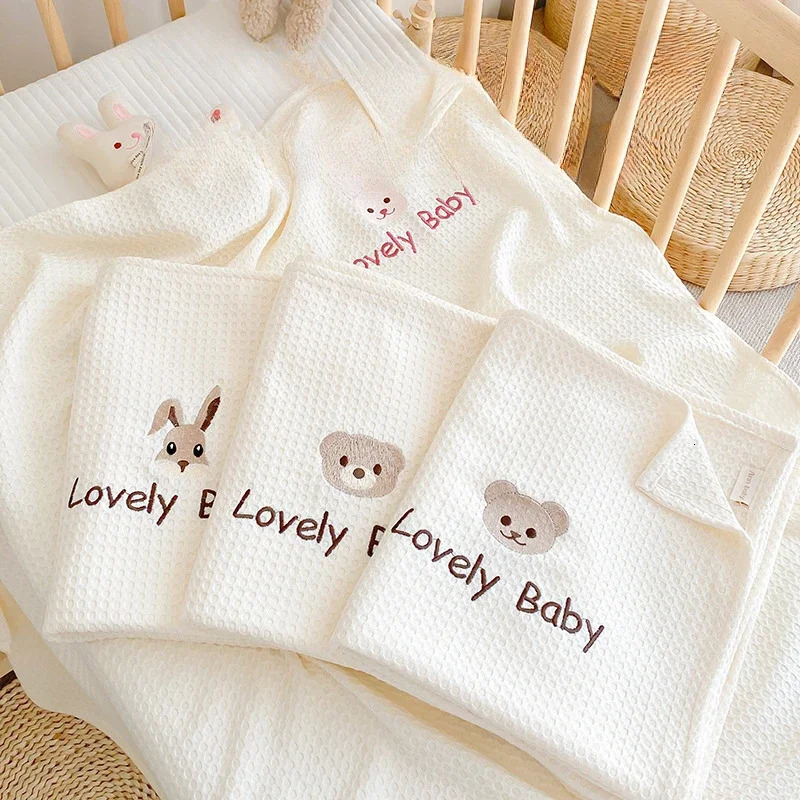 70x100cm Baby Summer Swaddle Blanket Cotton Gauze Super Soft born Quick Drying blanket Baby Muslin Blankets Bedding 0-6T 250522