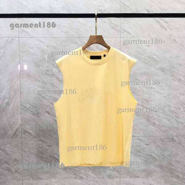 2025 Mens Tank Top t shirt lettering pure cotton lady sports casual loose high street sleeveless Vest Top USA SIZE S-2XL 636