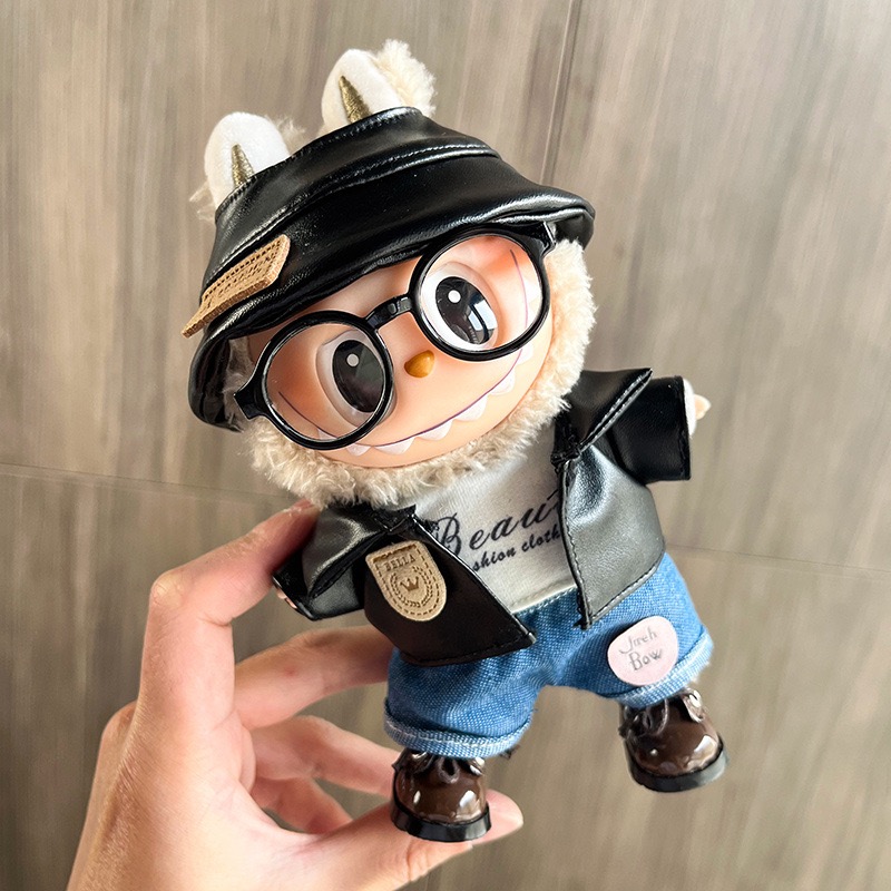 Labubu clothes a second generation 17cm labubu cloth pendant baby clothes set labubu blind box pendant in place of wearable clothes set