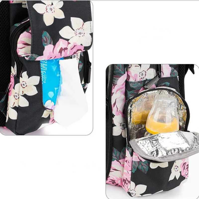 Baby Diaper Bag Backpack Baby Bag Nappy Bag With Insulated Pockets Large Size Water-resistant Change Pad maternity bag y2506098PYJ