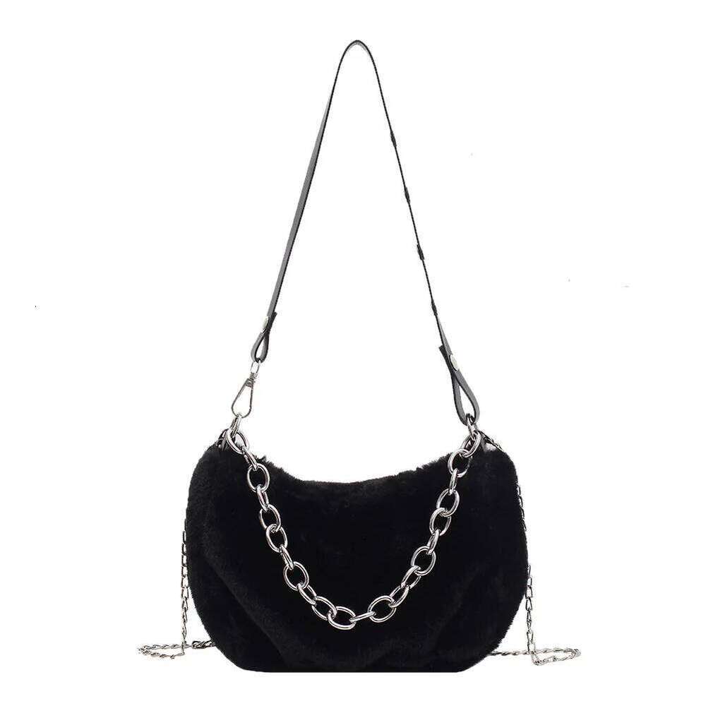 Hot Selling Lady Plush Solid Underarm Bag Fashion Shoulder Crossbody Totes Street Handbags Designer Bags