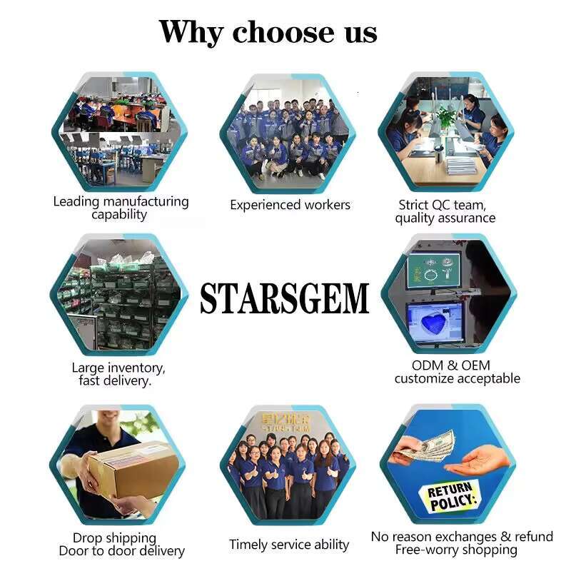 Starsgem Wholesale Bulk 10k Yellow Gold Emerald Eternity Tennis Vvs Mossanite Moissanite Diamond Hip Hop Ring