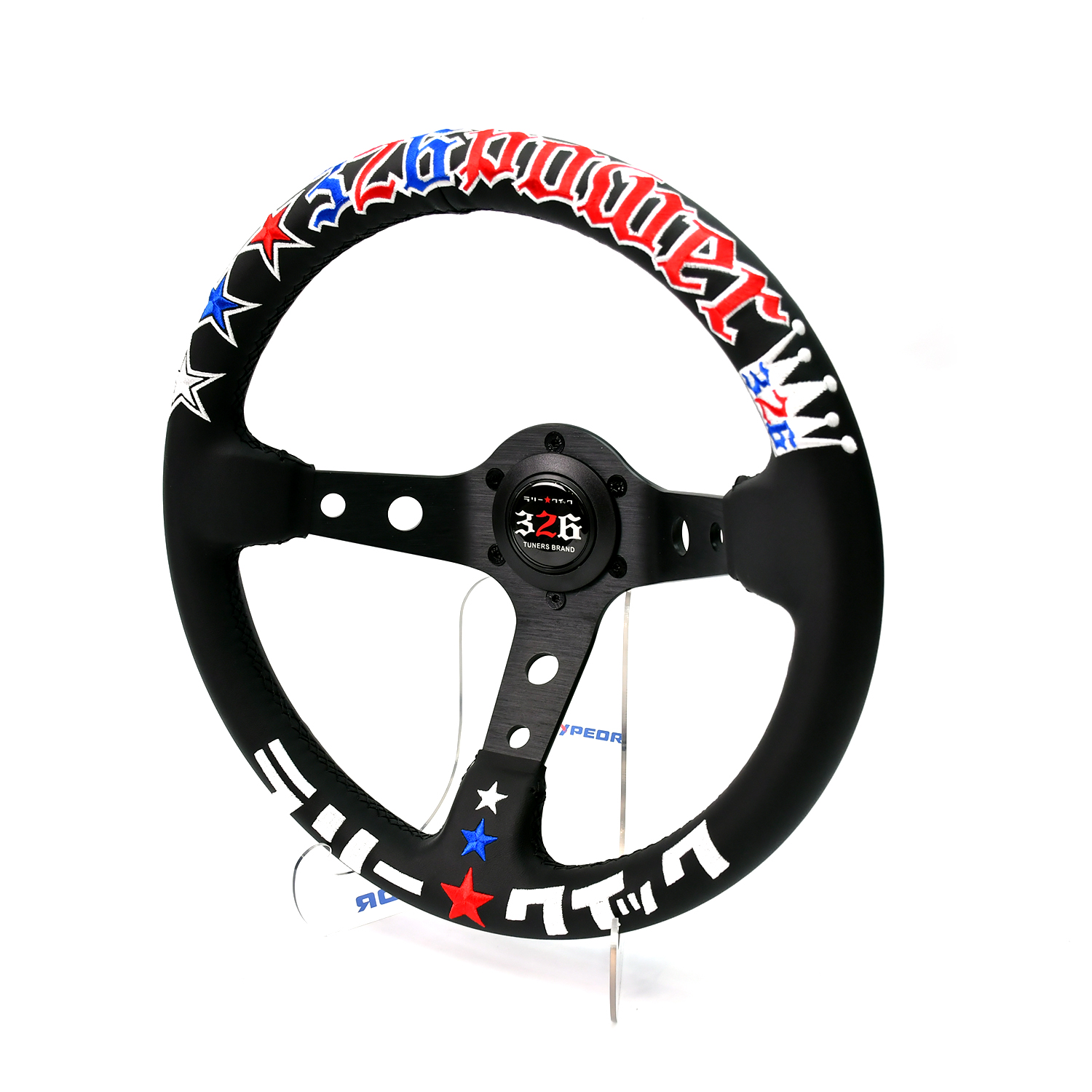 New JDM Racing Modified Personalized Design 330mm 9cm Deep Bracket Steering Wheel