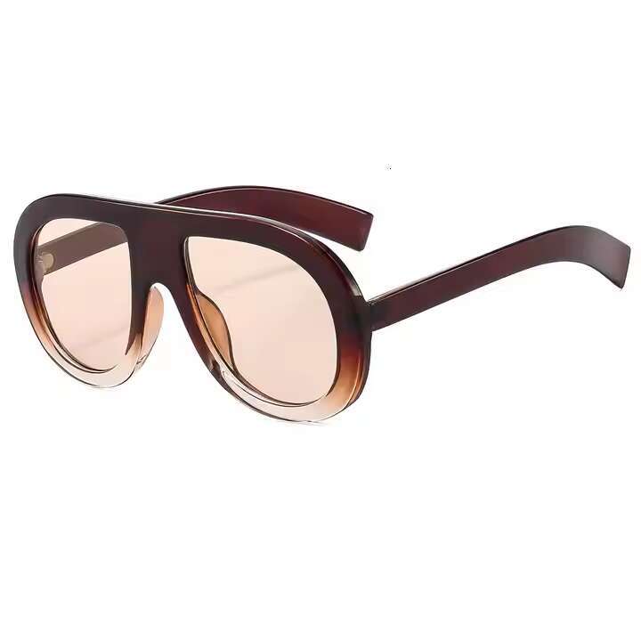 DHcollections New Style INS Large Frame Aviator Sunglasses for Men and Women Unique Fashionable Irregular Shape
