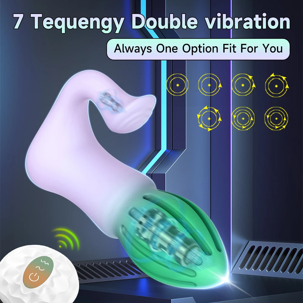 Remote Control Vibrating Butt Plug G-Spot Vibrator Anal Plug Vibrator with 7 Vibration and Thrust Modes Unisex Pre-Adult Product 250603