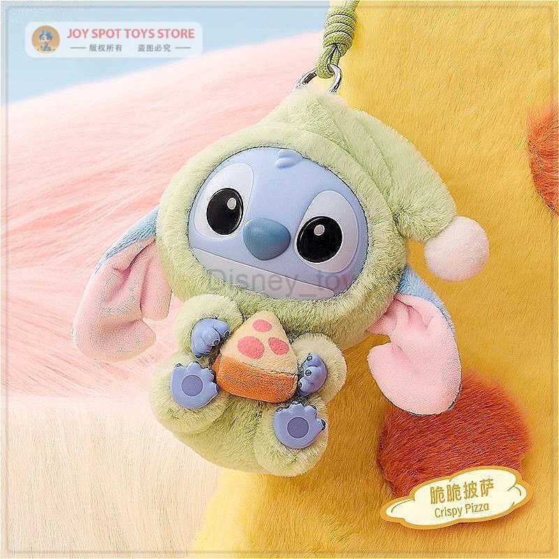 Disney New Stitch Eat Some Thing Before Sleep Series Vinyl Blind Box Bag Pendant Cute Plush Doll Mystery Box Toy Surprise Gifts Y250609