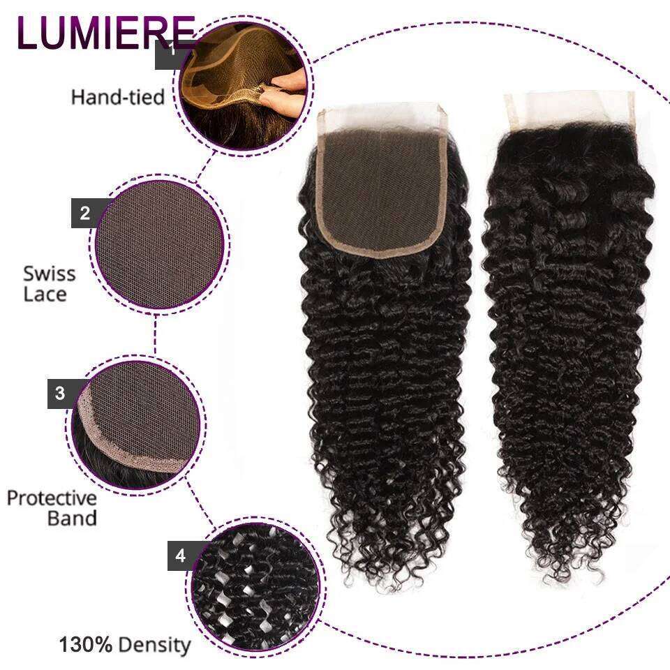 Deep Afro Kinky Curly Bundles With 13X4 Frontal Closure HD Transparent Lace 100% Raw Virgin Human Hair Bundle Deals