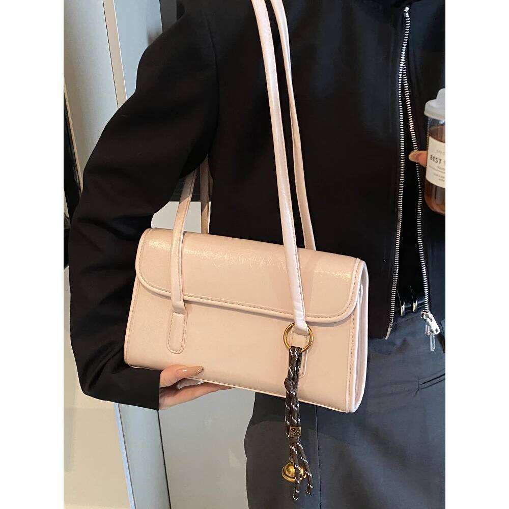 Simple Solid Messenger Women Versatile Leisure Shoulder Bags Large Capacity Female Commute Underarm Pack Lady Handle Bag