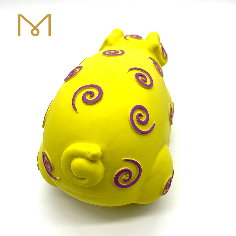 Latex Squeaky Pig Dog Toys Eco Friendly Natural Rubber Squeeze Grunting Oinks Dog Toys 1pc/Pack