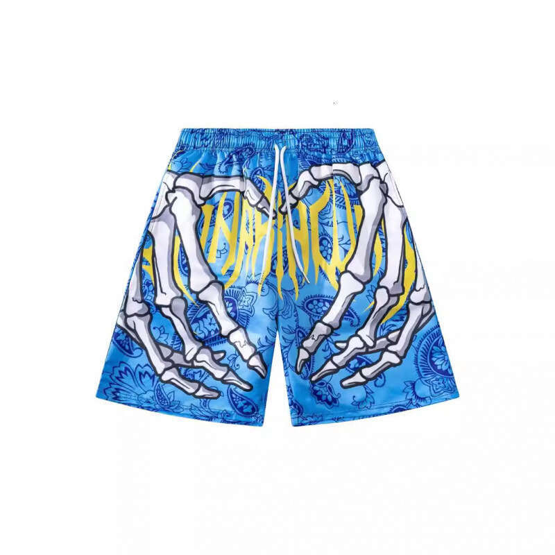 2024 New Mesh Beach Shorts Casual Men's Wear 3D Digital Printing
