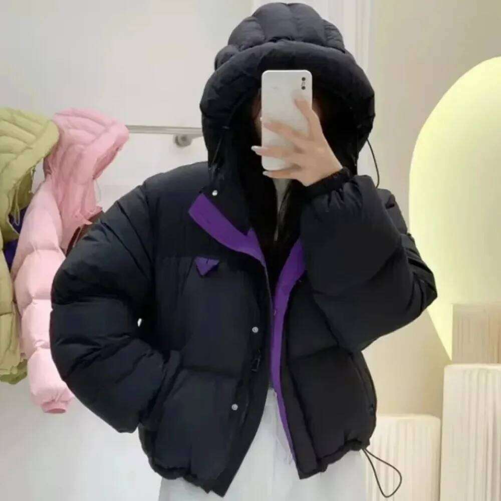 White Duck Jacket Women Loose Short Warm Hooded Down Coat Female 2024 New Winter Fashion Casual Korean Styel Overcoat