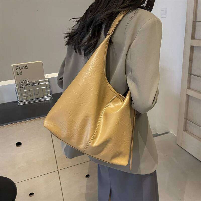 Large Capacity Shoulder Fashion Leather Composite Women Bags Trend Black Sier Ladies Crossbdy Handbag Commuter Bag 2 Set